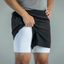 Men's V1 Performance Athletic Shorts - Jet Black - Korvel