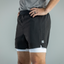 Men's V1 Performance Athletic Shorts - Jet Black - Korvel