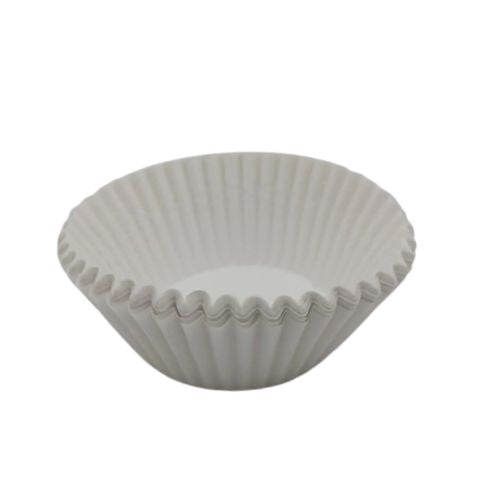 Jumbo White Fluted Baking Cups - 2 1/4" x 1 7/8"