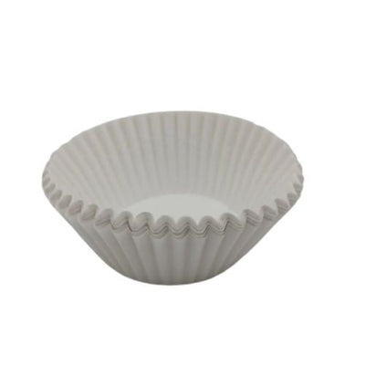 Jumbo White Fluted Baking Cups - 2 1/4" x 1 7/8"
