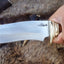 Premium Custom Hunting Bowie Knife - 12" D2 Steel Blade & Rosewood Handle - Korvel