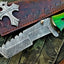 Premium Custom Damascus Steel Tanto Folding Knife - Ultimate Tactical Companion for Survival & Adventure | KBS Knives - Korvel
