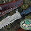 Premium Custom Damascus Steel Tanto Tactical Tracker Knife - Perfect for Survival & Outdoor Adventures | KBS Knives - Korvel
