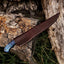 Handcrafted 8" Rasp Steel Hunting Knife with Leather Sheath - Korvel