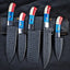 Premium Handcrafted Carbon Steel Chef Knife Set – 5 Piece BBQ & Culinary Collection | Ideal Gift for Him - Korvel
