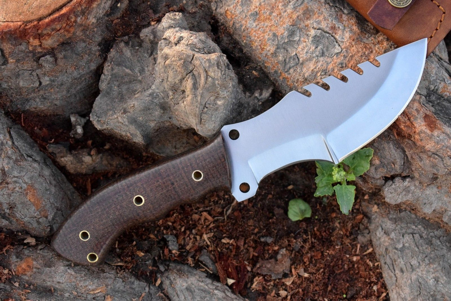 Premium Custom D2 Steel Tom Brown Tracker Knife - Ideal for Survival, Camping & Tactical Use | KBS Knives - Korvel