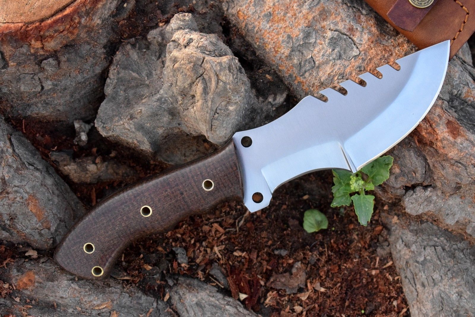 Premium Custom D2 Steel Tom Brown Tracker Knife - Ideal for Survival, Camping & Tactical Use | KBS Knives - Korvel