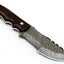 Premium Custom Damascus Steel Tom Brown Tracker Knife - 10" Rosewood Handle with Leather Sheath | Perfect for Survival & Tactical Use - Korvel