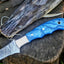 Premium Custom 13-Inch Damascus Steel Fillet Knife with Resin Handle & Leather Sheath - Korvel