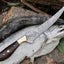 Premium Damascus Fillet Knife – 13" Rosewood Handle with Leather Sheath - Korvel