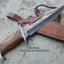Ultimate Rambo Knife – 17" Handcrafted Damascus Steel Blade with Premium Rosewood Handle - Korvel