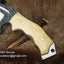 Premium Custom 1095 Steel Tanto Tracker Knife - Full Tang Bone Handle, 10.5" with Leather Sheath | Perfect for Outdoor Adventures | KBS Kniv - Korvel