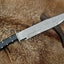 Premium Custom Wild Pig Hunter Bowie Knife - 16" Damascus Steel Blade with Black Micarta Handle - Korvel