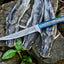 Premium Custom Damascus Fillet Knife – 13” Pine Cone Grip with Leather Sheath - Korvel