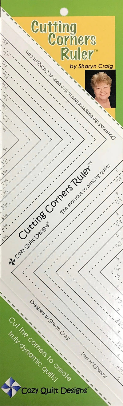 Cutting Corners Ruler for Quilting Precision