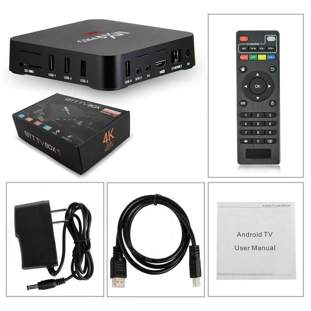 MXQ Pro 4K Ultra HD Smart TV Box Media Player