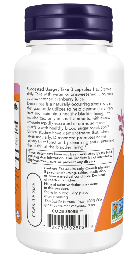 D-Mannosa 500 mg - Suplemento de Calidad Premium