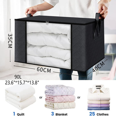 Storage Box Transparent Window Clothes Sorting Bag - Korvel