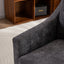 Fauteuil pivotant large avec coussin doux - Fauteuil moderne gris