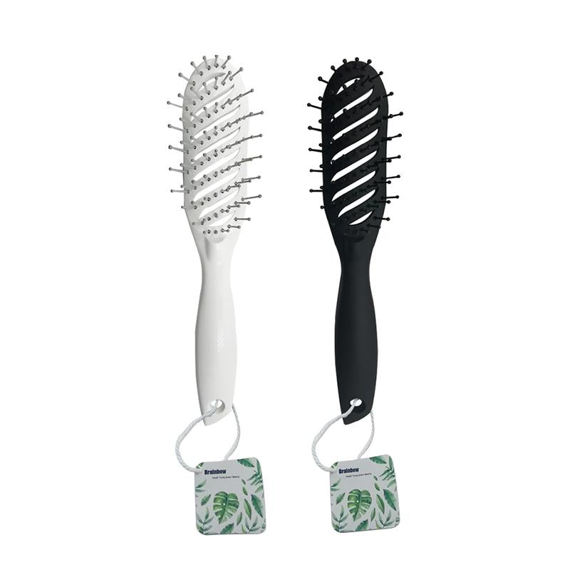 1piece Hair Brush Hair Scalp Massage Comb Handle Tangle Detangling Comb Hairdressing Styling Tools - Korvel