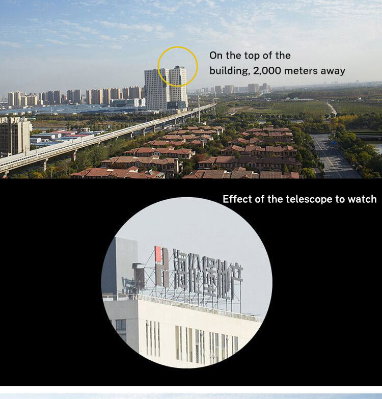 60x60 Telescope High magnification low light night vision red film outdoor Golden Eagle Telescope with label - Korvel