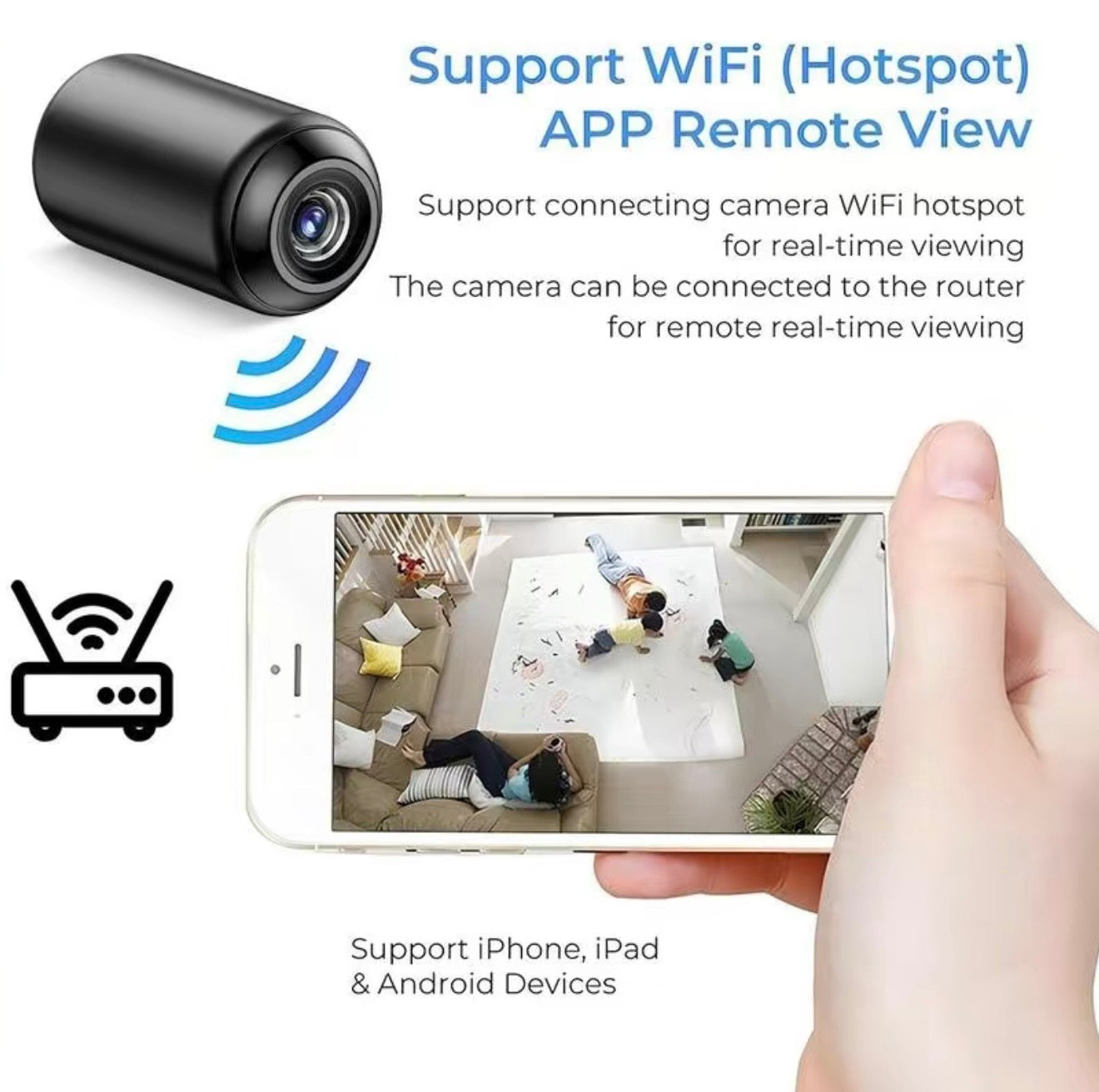 InvisiCam Mini - Caméra de sécurité sans fil compacte