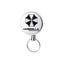 Outdoor equipment high elasticity telescopic steel wire rope keychain anti loss and anti-theft telescopic keychain - Korvel