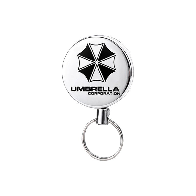 Outdoor equipment high elasticity telescopic steel wire rope keychain anti loss and anti-theft telescopic keychain - Korvel