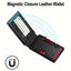 Carbon fiber patterned men's wallet wallet two fold flip card box anti-theft brush wallet magnetic suction side push card bag - Korvel