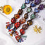 Natural Crystal Seven Color Rolling Stone Car Pendant