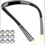 Night reading LED lighting book light USB charging tri color folding double head neck hanging reading light - Korvel
