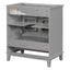 30-Inch Gray Bathroom Vanity Base Only