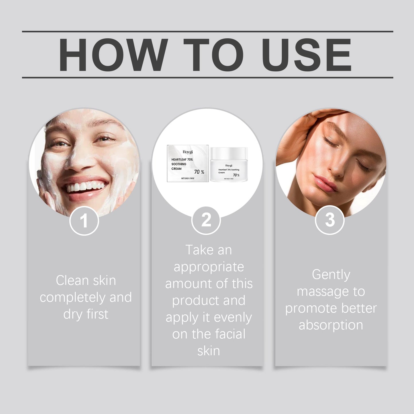 Heart Leaf Moisturizing And Soothing Cream Relieves Dry Skin, Hydrates, Nourishes And Restores Skin Elasticity - Korvel