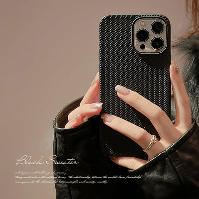 Premium Knitted Pattern iPhone Case for iPhone 14 & 14 Pro Max