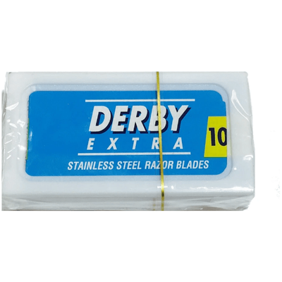 Cuchillas de Afeitar de Doble Filo de Acero Inoxidable Derby - Paquete de 10