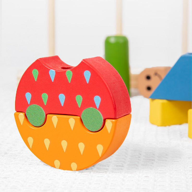 Creative building blocks, children's puzzle board games, kindergarten enlightenment, early education, puzzle toys, gifts - Korvel