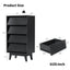 4 Drawer Double Dresser Features Vintage-style and Bevel Design - Korvel