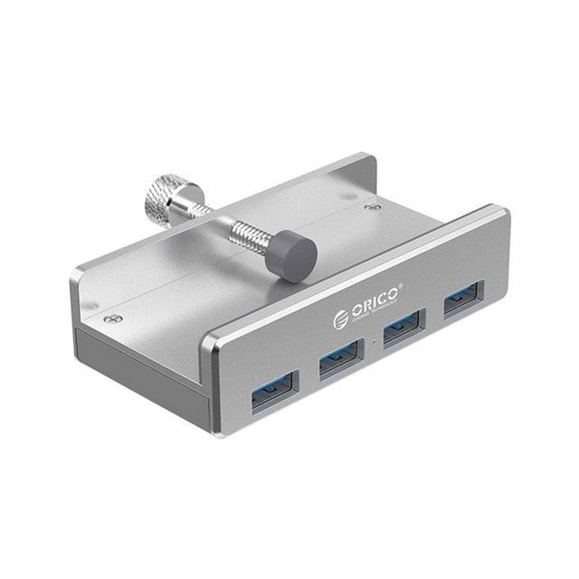 Hub de Carga USB 3.0 Premium con Diseño de Clip - 4 Puertos