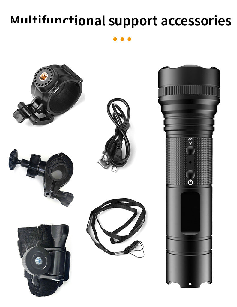 DV4000 4K HD Waterproof Action Camera with Strong Light Flashlight