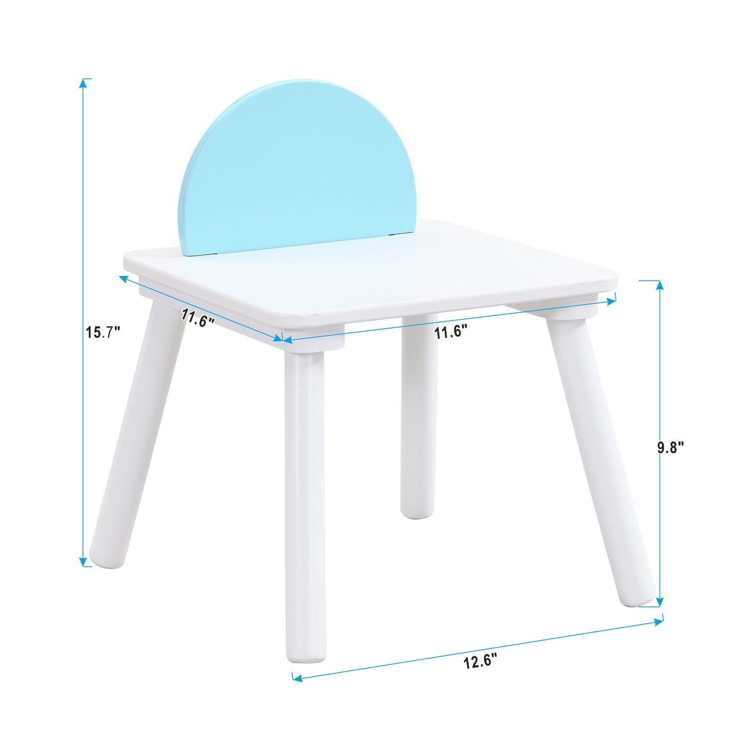 Children's panel table with 4 chairs - Korvel