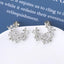 925 Sterling Silver Moissanite Lucky Clover Earrings - Korvel