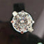 Korean version of light luxury fashion four claw flower bud simulation diamond ring engagement and proposal ring - Korvel