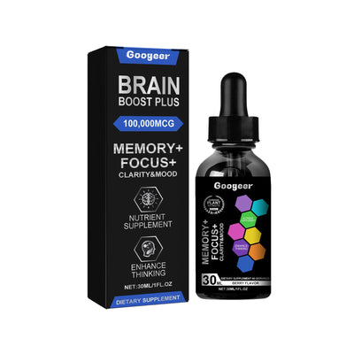 Brain Boost Plus, Relieve Anxiety Fatigue Enhance Energy Body Care Drops - Korvel