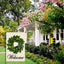 Drapeau de jardin Bienvenue Couronne de Feuilles de Magnolia Printemps Été