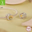 Silver Charm Original Autumn Golden Ginkgo Leaf DIY Bracelet Beads Luxurious Shining s925 Pure Silver Beads Loose Beads - Korvel
