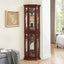 Elegant Corner Curio Cabinet with Adjustable Glass Shelves
