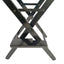Casual Home Director's Chair, Black Frame/Black Canvas,Suitable for adults, foldable style, 2pcs/set populus - Korvel