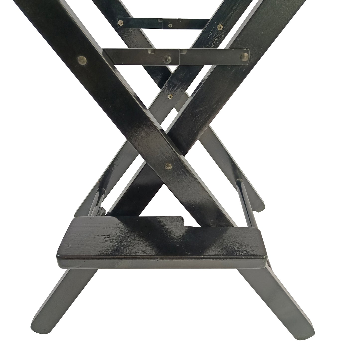Casual Home Director's Chair, Black Frame/Black Canvas,Suitable for adults, foldable style, 2pcs/set populus - Korvel