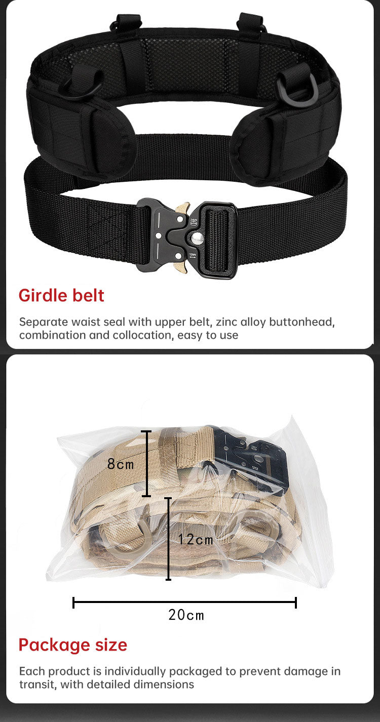 Functional Fitness Weight Lifting Athletes Outdoor Training Tactical Belt - Korvel