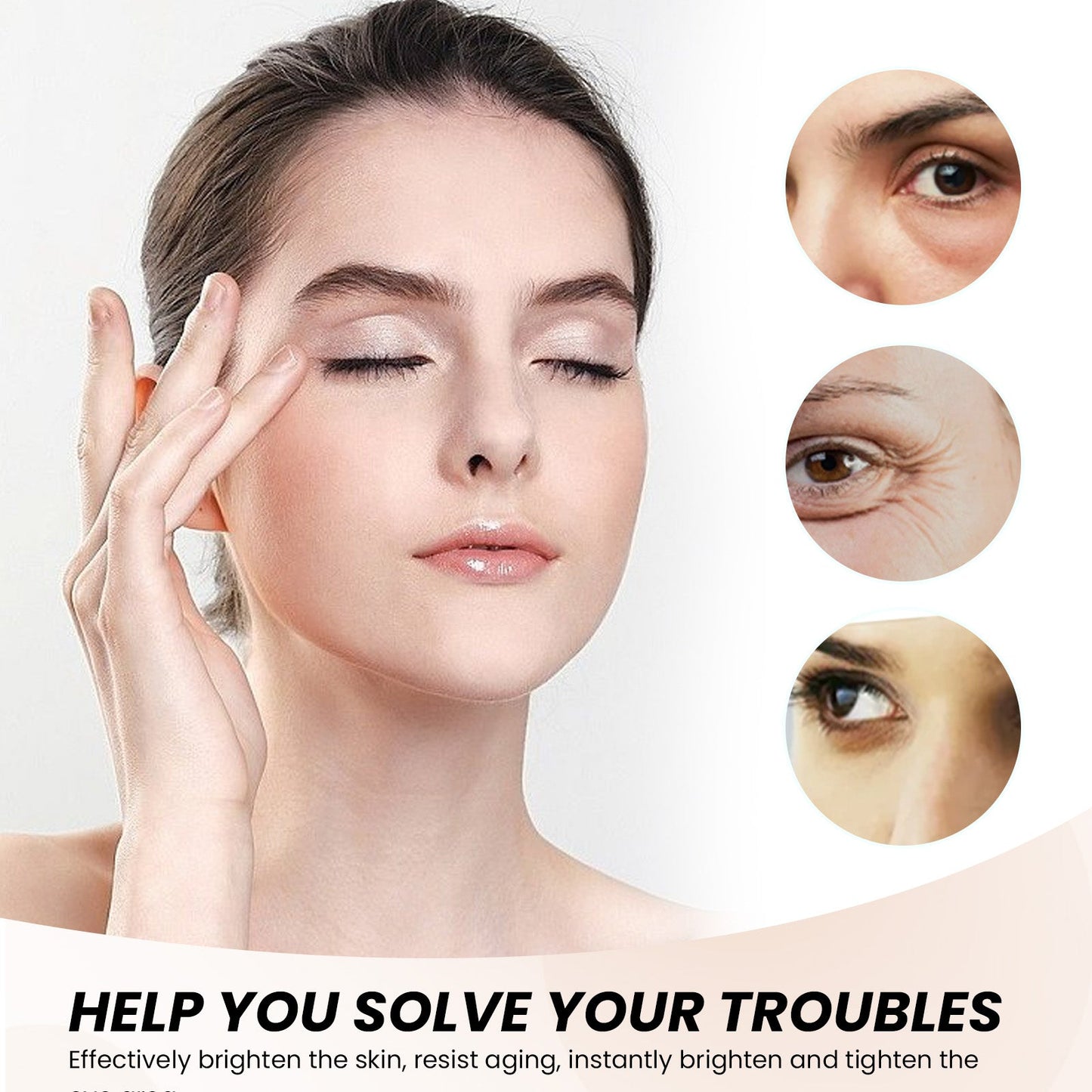 Temporary Eye Tightener, Dilute Fine Lines Eye Bag Dark Circle Law Grain Crow's Feet Moisturize Eye Skin - Korvel